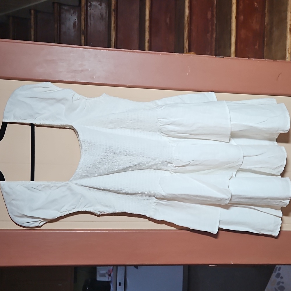 Divided White Dress